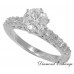 1.65 CT Ladies Round Cut Diamond Engagement Ring